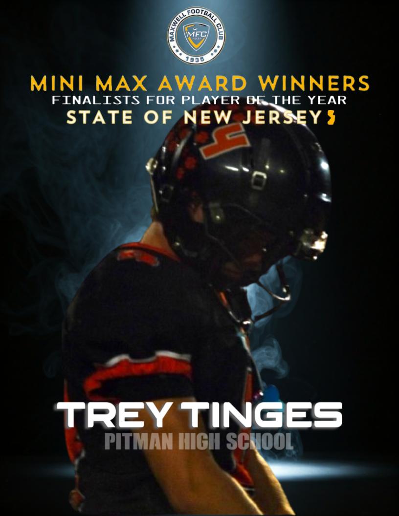 Congrats to <a href="/TreyTinges/">Trey Tinges</a> on being named a Mini Maxwell Award Winner for the 2024 season!