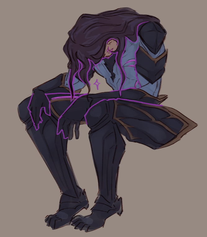 machinejamess's tweet photo. i swear i meant to draw a happy kai'sa but i zoned out and when i gained back consciousness i had this on my canvas. poor baby #kaisa #leagueoflegends https://t.co/6cMKhhvc8w