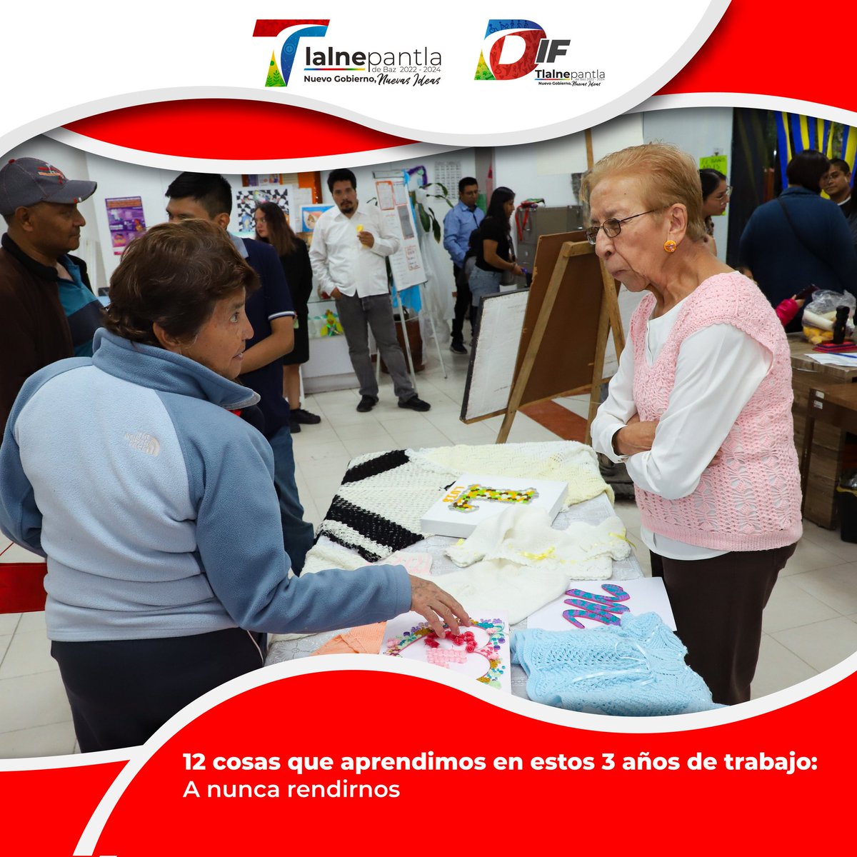En estos tres años en el DIF Tlalnepantla, hemos impulsado talleres, cursos y bazares para fomentar el emprendimiento de las y los tlalnepantlenses. 

Juntos construimos un futuro próspero.