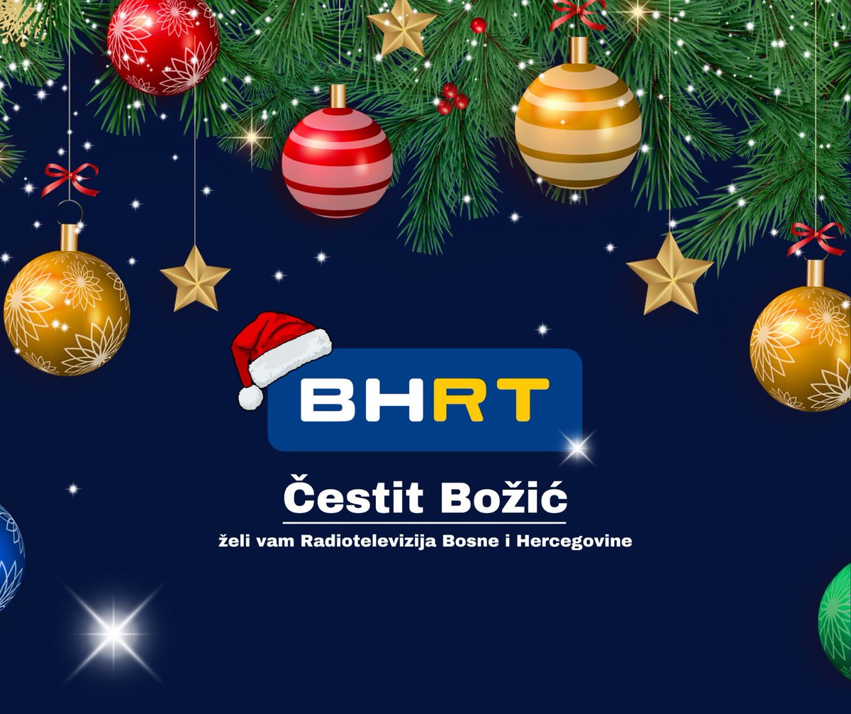 MultimedijaBHRT's tweet photo. Čestit i blagoslovljen Božić želi vam vaša Radiotelevizija Bosne i Hercegovine - BHRT #bhrt #bozic #christmas https://t.co/1TCX8Vm7oi