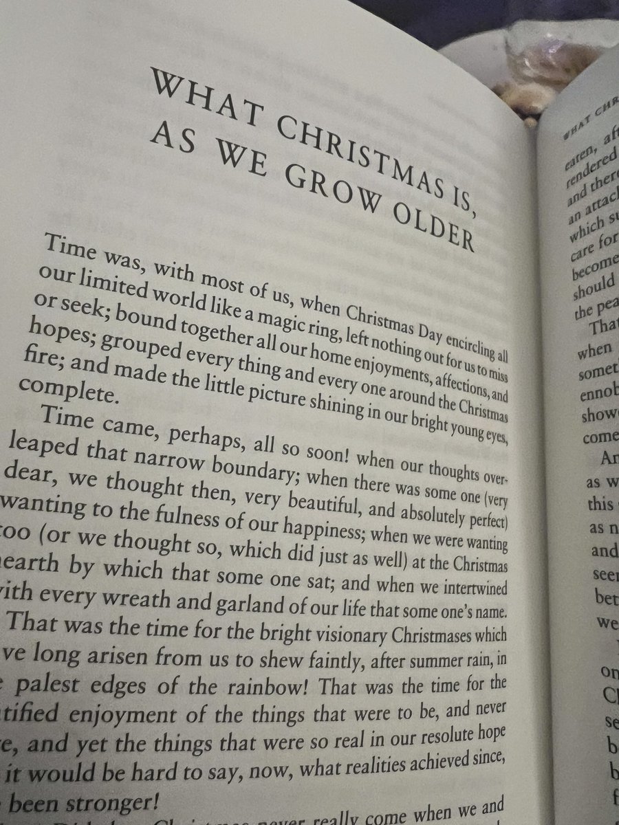 “… be those remembrances admitted with tender encouragement!

“They are of the time and all its comforting and peaceful reassurances; and of the history that re-united even upon earth the living and the dead.”

All the best, everyone.
