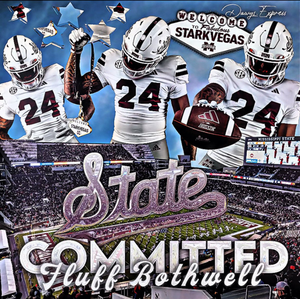🚨COMMITMENT🚨
South Alabama 5’10 220 RB Fluff Bothwell from Oneonta, Al has committed to Mississippi State.
Bothwell is a 4⭐️ transfer and the #3 RB in the portal. 
Fluff had 832 yards on 111 carries (7.5 YPC) and 13 TDs.
#HailState <a href="/DawgsExpress/">dawgs.express</a>