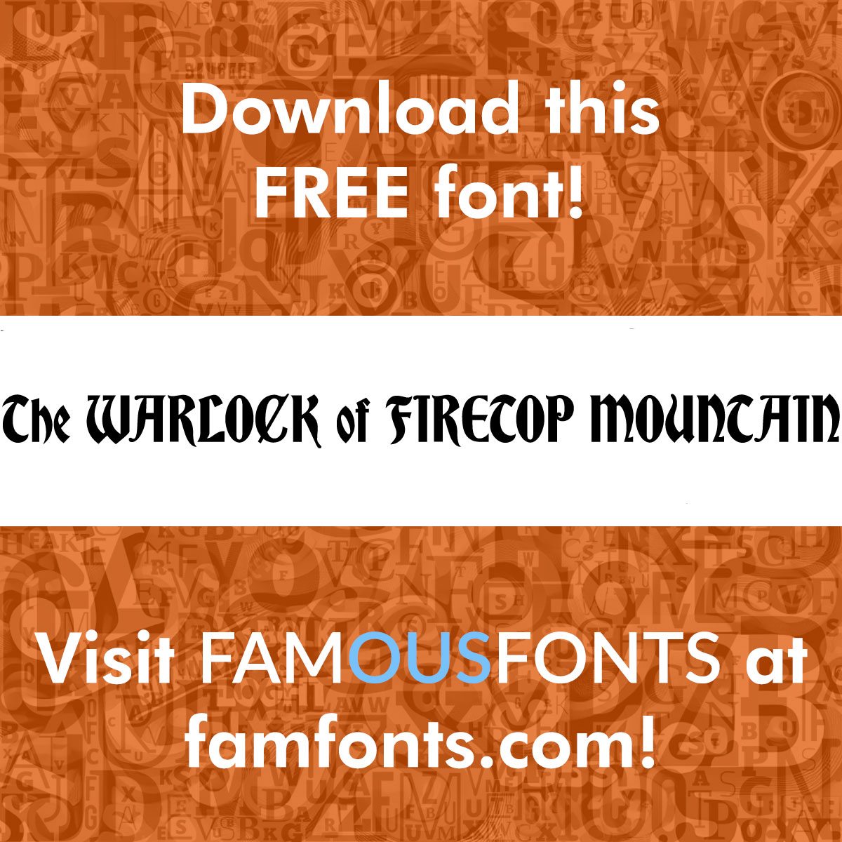 famfonts's tweet photo. #Gamers! Check out this incredible FREE #font based on the epic 1982 single player game The Warlock of Firetop Mountain! Get it now at Famous #Fonts by visiting https://t.co/oHtGVzRKjk!

#gamer #RPGCommunity #rpg #typography #design #fontstyle #graphicdesign https://t.co/38mbbC0xJ0