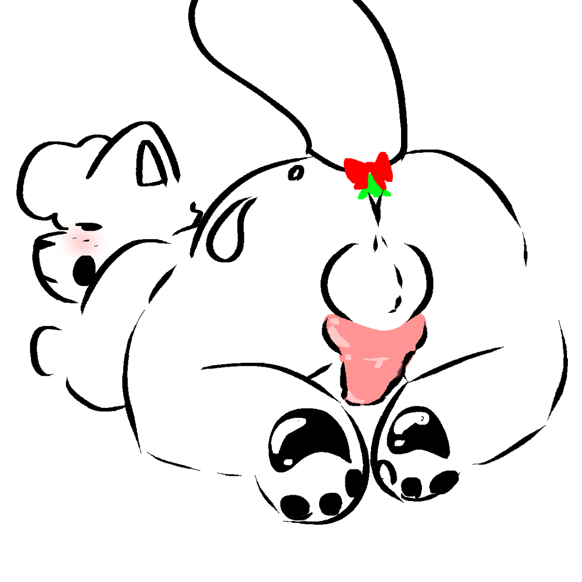 Trublmaker2's tweet photo. It’s Christmas Eve, come on, you know the drill.
Give it a lil kiss why don’t cha
#nsfw #furryartwork #Christmas https://t.co/shQChZqBE0