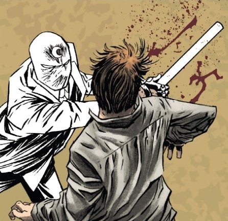 konshuknuckles's tweet photo. - his foes face.
Repeatedly, a bloody mess left in its wake.
The criminal went down under the weight of the strikes.
'I won't kill you. But you will bare his message'
A crescent dart was produced to carve the crescent moon into the forehead of the unconscious form before him. https://t.co/AfEUCLKaLb