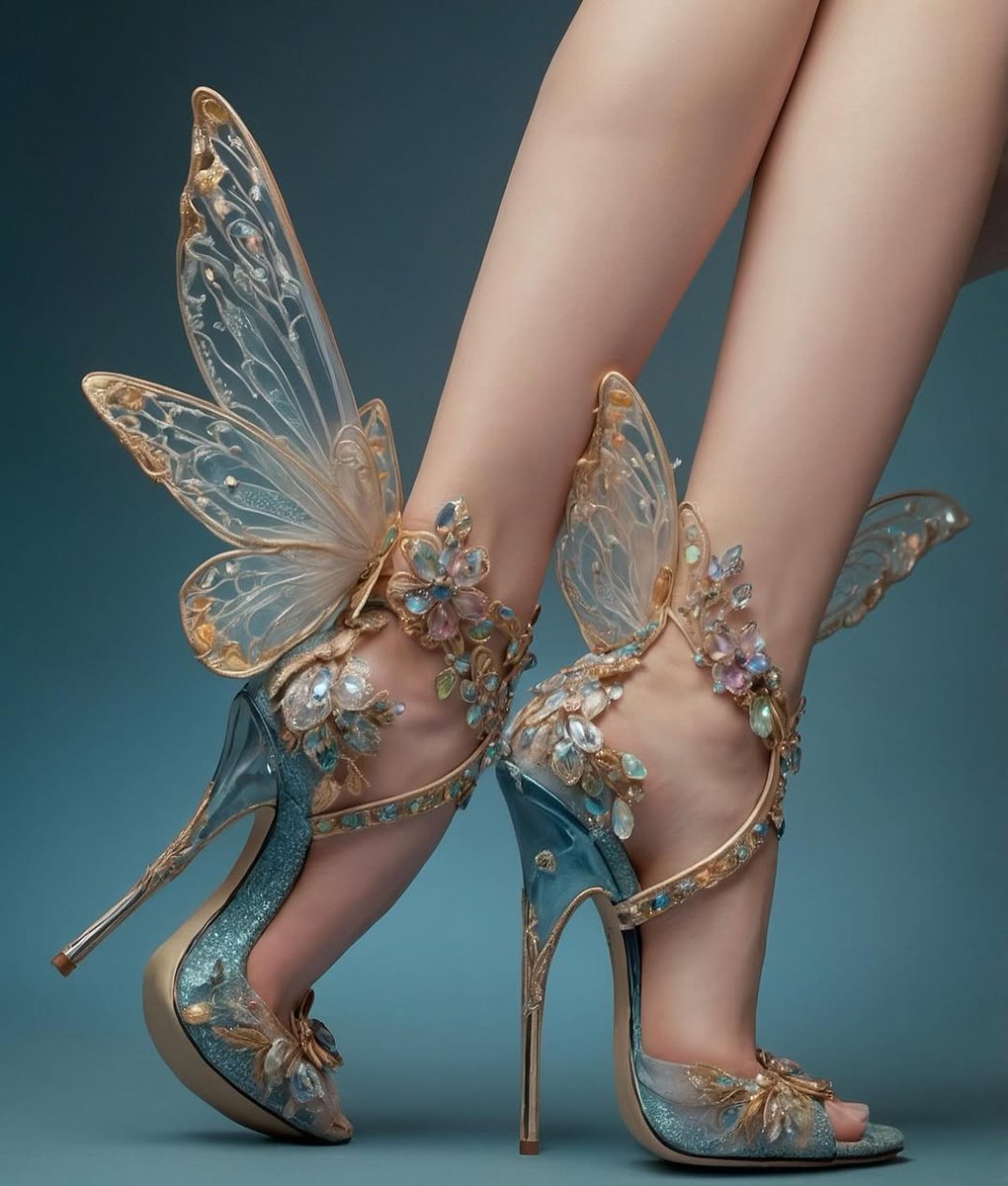 ClothesAesthe's tweet photo. butterfly heels https://t.co/fpc2gX5JH7