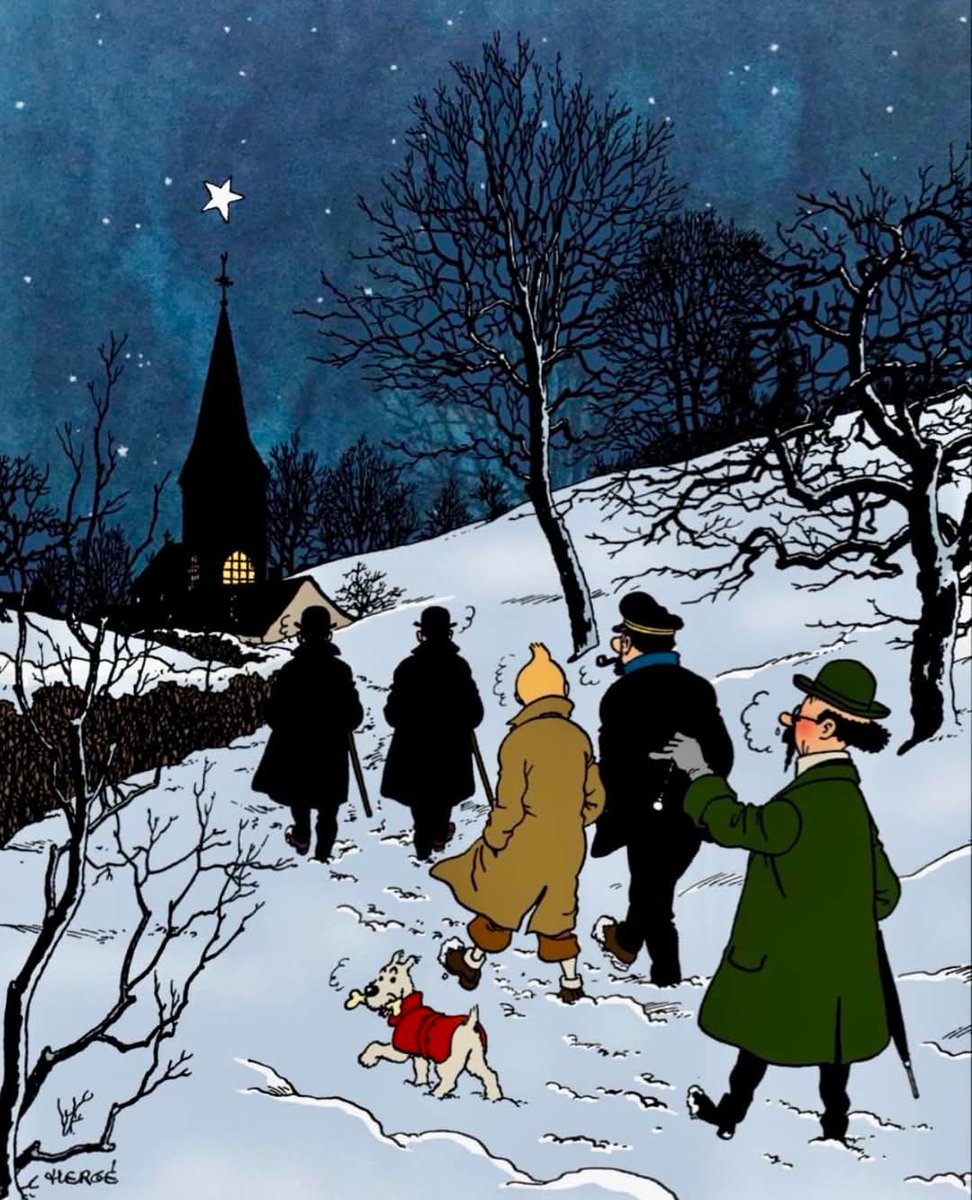 Merry Christmas! Tintin gets it. ⛪🌟👶🏼🎄