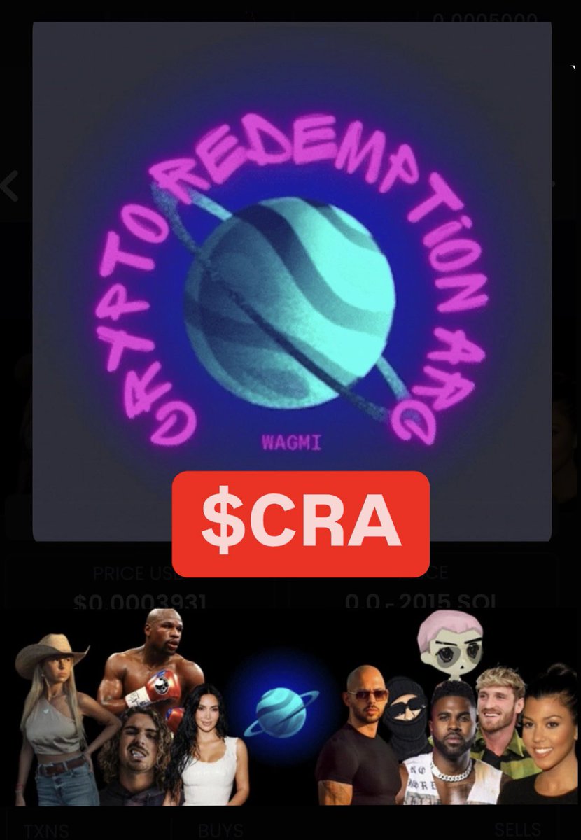 💎Discover $CRA - Our Hidden Gem🚀

🌕$CRA Is Going To The Moon!🌕 

The Mission: HODL and watch your bag grow!💰

Dev locks 10% of the supply-
transparency guaranteed!

×1000 potential - don't miss your chance!

Contract Address:
Hx17Q5bcP4SYwezPx3vFT8GDfDvSCToTV9qsfj19pump