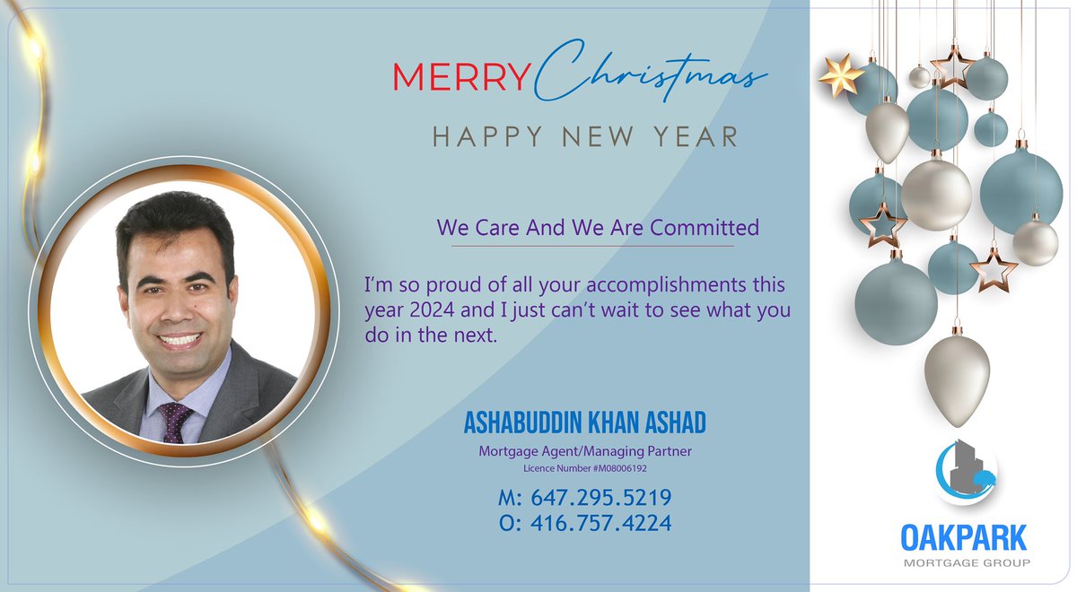 AshabKh's tweet photo. Thank you to all Lenders, Realtors, Lawyers and of course my friends, family and clients for a wonderful 2024! I wish you all have a very Happy Holidays and a Happy New Year! https://t.co/Abf3AiKlux