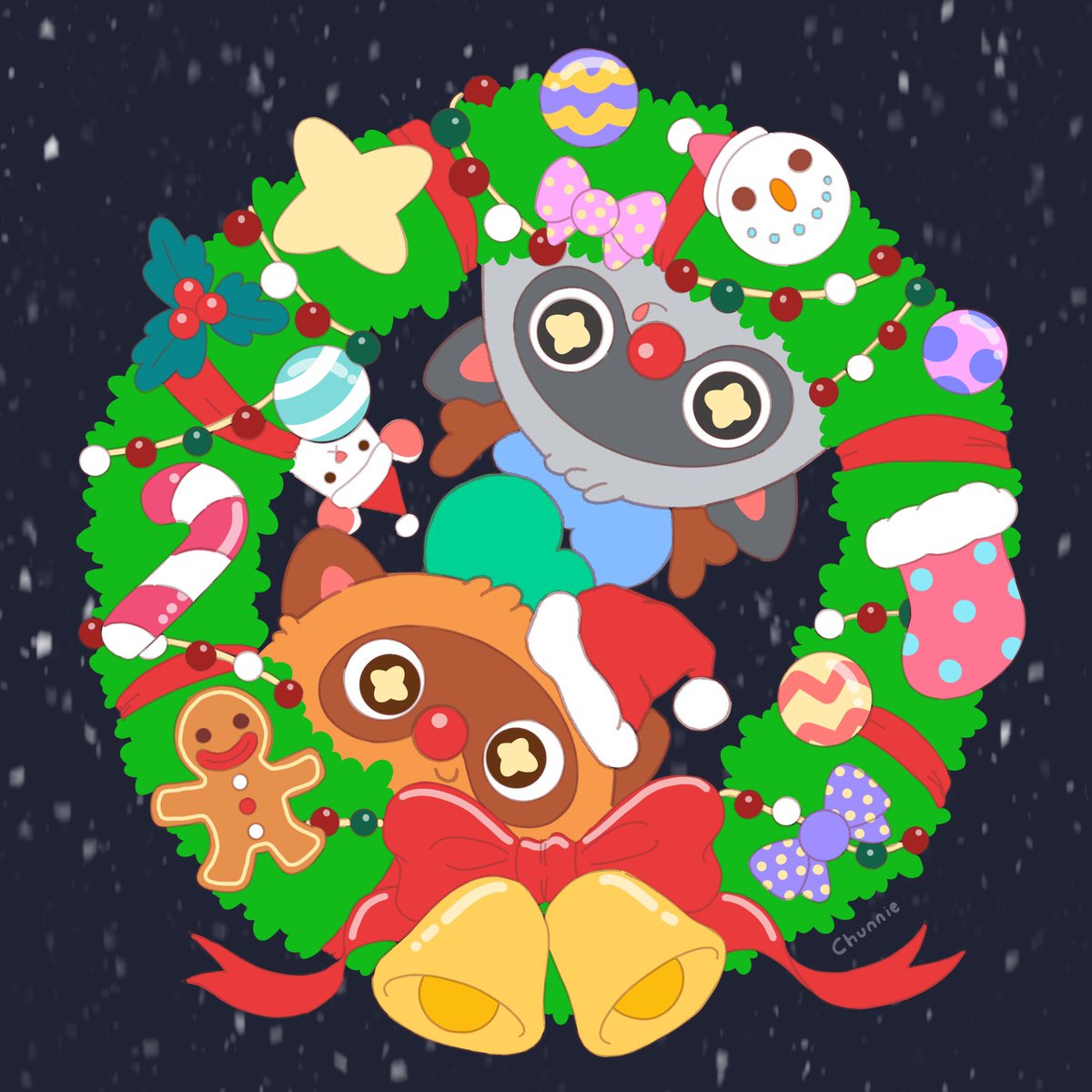 chunnieart's tweet photo. “Santa Moki is coming to town.”🎅🏻

Merry Christmas to all Mokis ❤️💚✨
from me and @Delirium_artist 
☃️🎄🎁❄️⭐️

@momomooing @BruceMoku @Moku_HQ @ayoooosean @Hantao @edumock @badnewsbern @akhljndl 
@Ronin_Network https://t.co/eXma5tg0tq