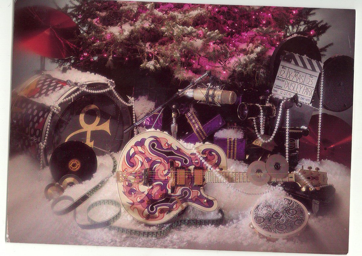 Prince Paisley Park Christmas card from 1993. Have a Happy Holiday in 2024! #Prince