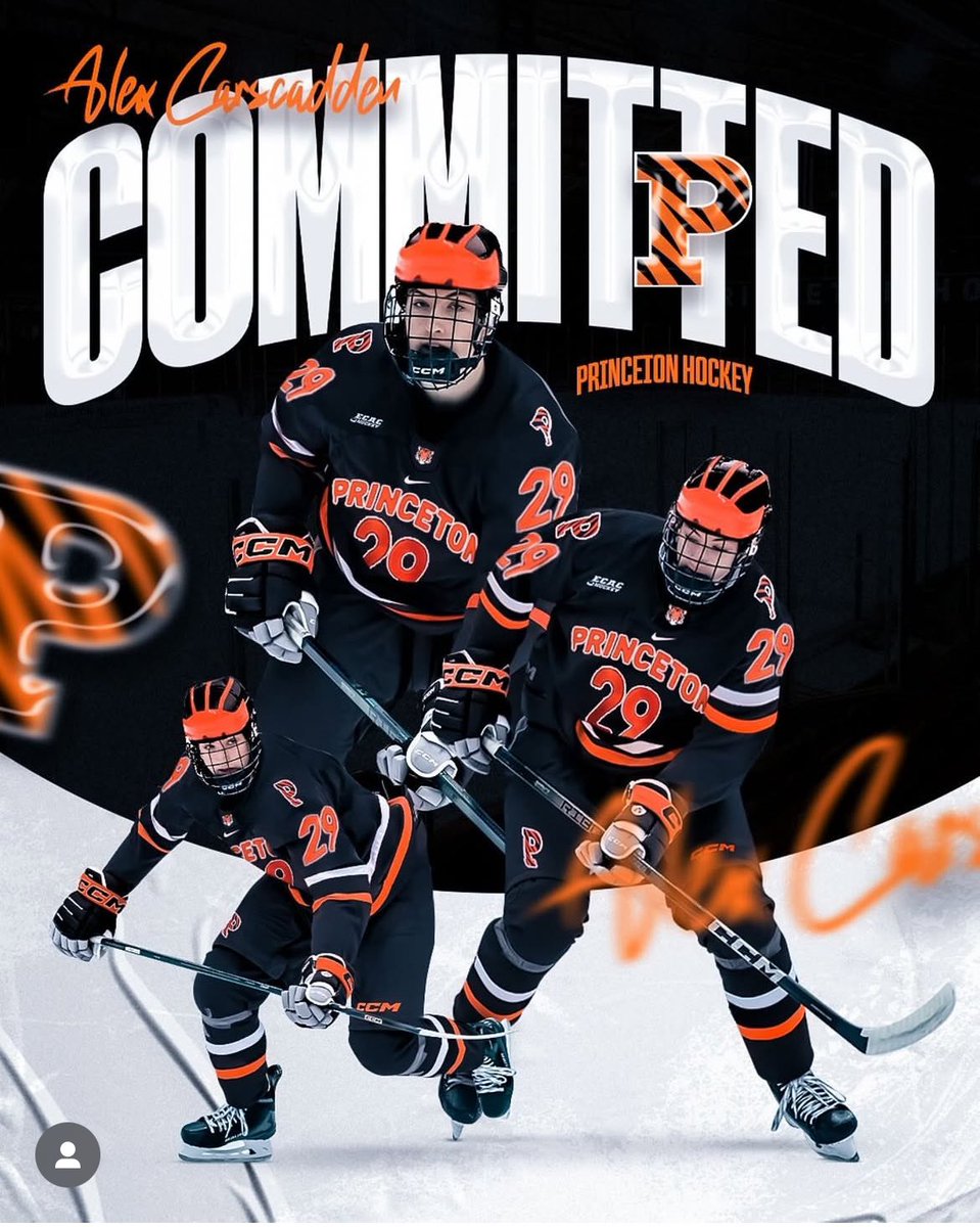 #sticktaps to Alex Carscadden ‘26 on his commitment to play NCAA hockey for <a href="/princetonhockey/">Princeton Men's Ice Hockey</a> #whosnext