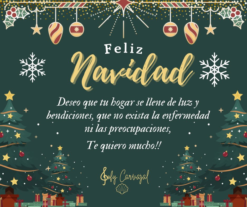 soysofycarvajal's tweet photo. No podría etiquetar a todas mis mutis para felicitarlas, pero si ves esto, Ten por seguro que tienes un lugar especial en mi ❤️, te mando un fuerte abrazo a la distancia!! 

🎄FELIZ NAVIDAD 🎄

Pd: a todas mis niñas de las  @ChrisloverW gracias por estar! 🫶🏽 https://t.co/CNsqBIh9E8