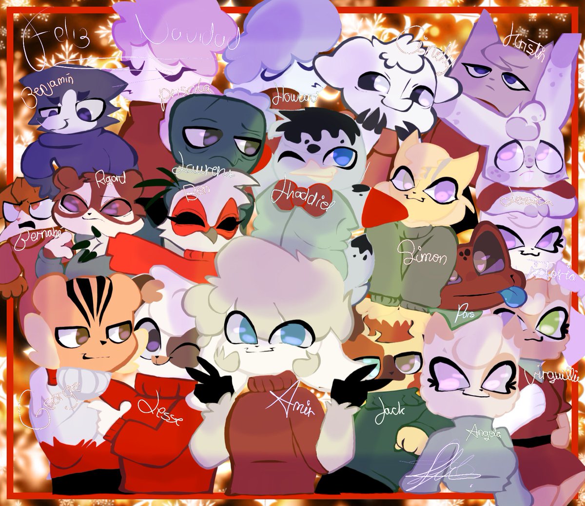 iartcatkat's tweet photo. Feliz noche buenaaaa y próspera navidad o para otros países feliz navidad, merry christmas!!! 
#dibujos #art #MerryChristmas #MerryChristmas2024  #FelizNavidad #furryartist #furry https://t.co/Py5caq38Uf