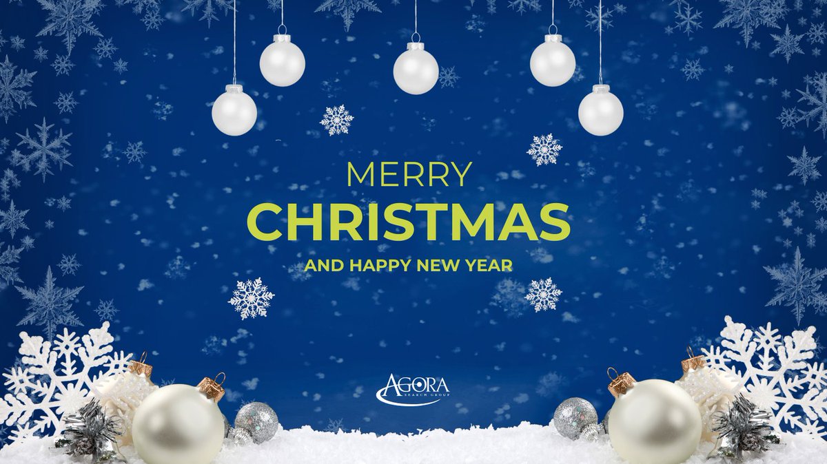 AGORASearchGrp's tweet photo. Merry Christmas and Happy New Year from all of us at AGORA search group! https://t.co/pAZ6D8IVoi