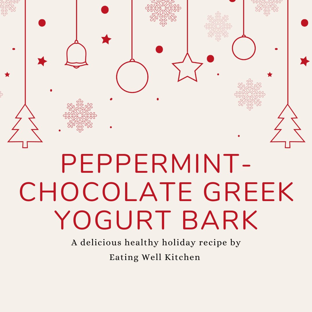 CSU_behav_lab's tweet photo. Want to be in the christmas sprit but still eat healthy? Try these Greek Yougurt Peppermint Bark. Its an easy recipe to make, and a perfect treat to celebrate the holidays #Recipe #Christmas #HealthyEating https://t.co/bE352xqLxH