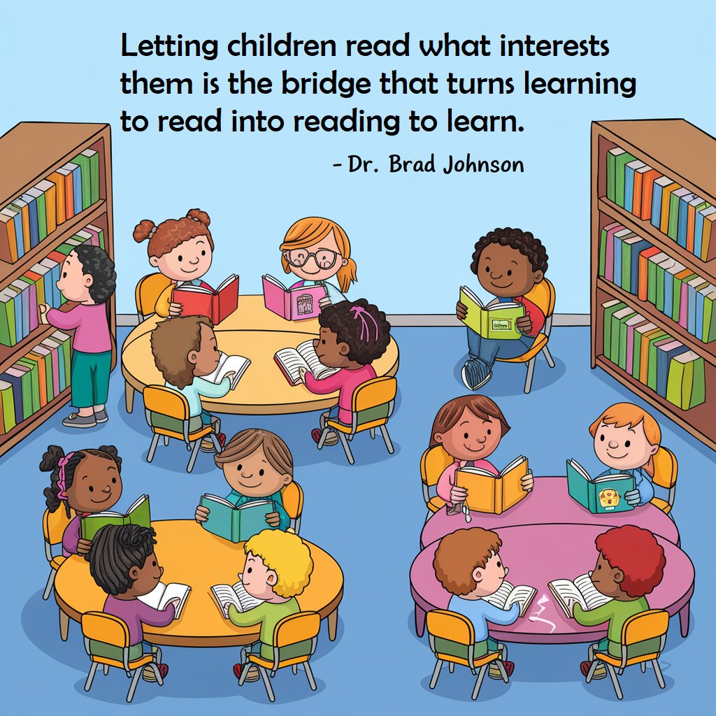 Let children read what they want, so they will want to read!