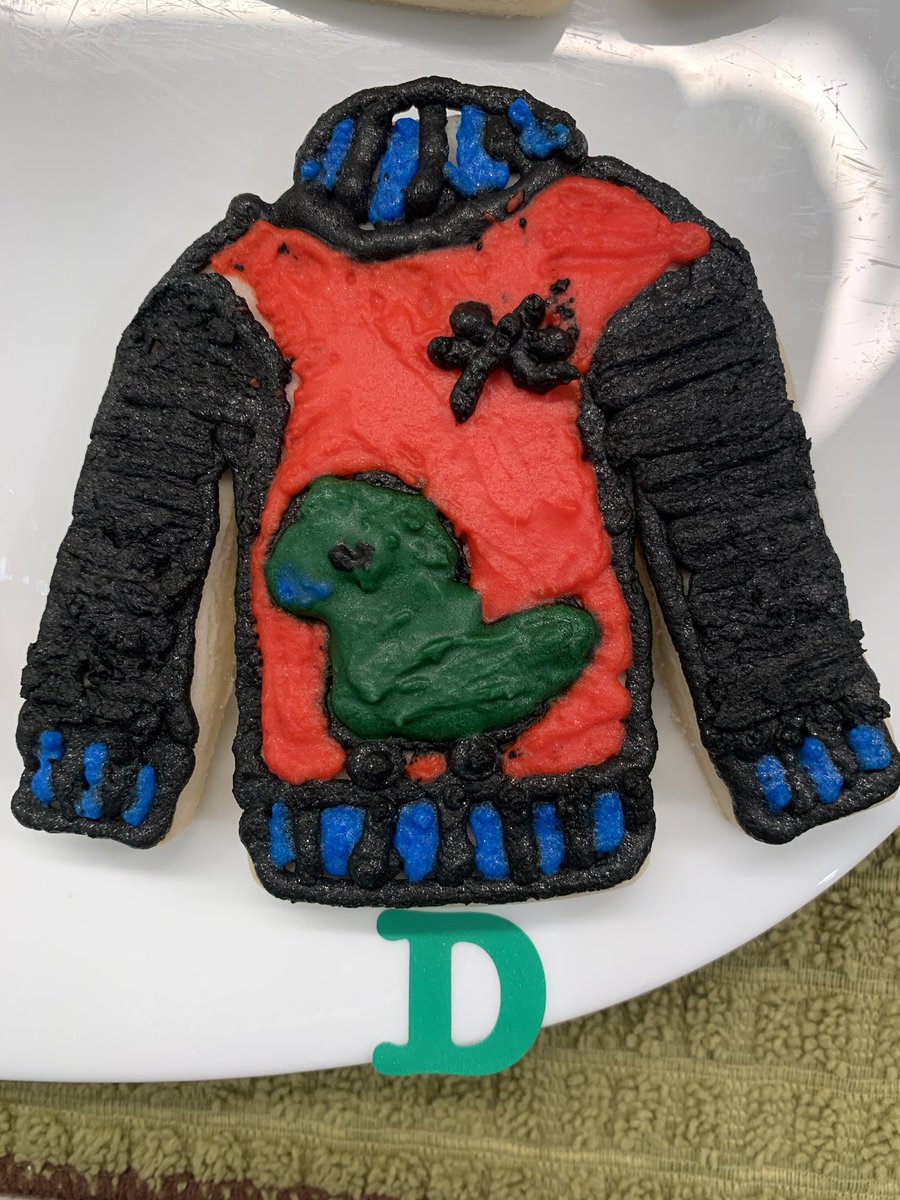 Which Ugly Christmas Sweater cookie should win the glory in our household?