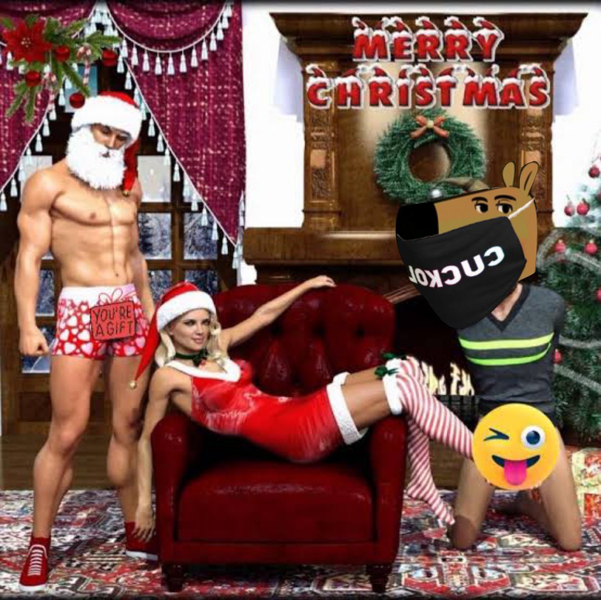 CuckGuyCoin's tweet photo. We wish you a Merry Cuck-mas, with cheer and delight,
While your wife’s with her bull, cozy all through the night.
As you sip on eggnog and check your bags with despair,
Remember $CUCK is the gift that shows you still care.

So hold tight, dear cuck, and don’t lose your way,
Because even humiliation can moon one day.
Merry Christmas to all, and to all a good pump,
May your $CUCK bags be heavy and your spirits not slump!

👉 Join the $CUCK revolution this holiday season: https://t.co/92mJayfUpw

#CUCKArmy #PumpFun #CryptoChristmas #MemeCoinSeason #CryptoHumor #SolanaMemeCoin #FromCuckToChad #DegensUnite #CryptoCommunity #WAGMI #BullishAF #AltcoinSeason #MoonMission #CryptoLaughs #ShitcoinSeason #CryptoBanter #HolidayPump