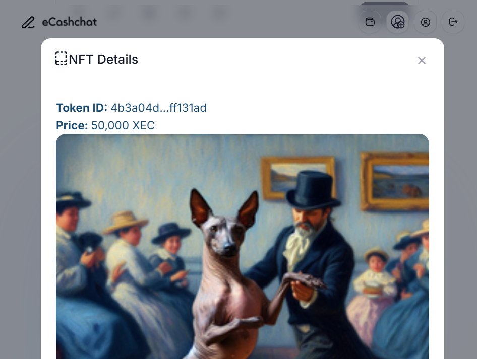 ecashchat's tweet image. eCashChat.com version 1.7.2 is here!
(as usual, you may need to refresh your browser 1-2 times)

In this version:
- We've made it easier to share your NFT listings on the Townhall feed to drawn in extra attention. Just wrap your @CashtabWallet NFT token link inside