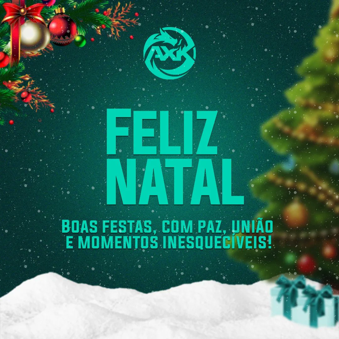 axkrum_gg's tweet photo. 🎄✨ A família AXK deseja a todos um Natal repleto de paz, união e momentos inesquecíveis ao lado de quem você ama! Que esta data especial seja marcada por alegria, gratidão e novos sonhos para o futuro. Feliz Natal! 💚🎅
#AXK🐲 https://t.co/qwallMItGN