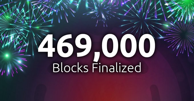 469,000 #blocks have been finalized by #GHOST #TestNet! 👻🚀

Become a GHOST #NodeRunner 👇
🔗 https://chain.ghostchain.io/

#FullNode #Operator #Validator #Staking