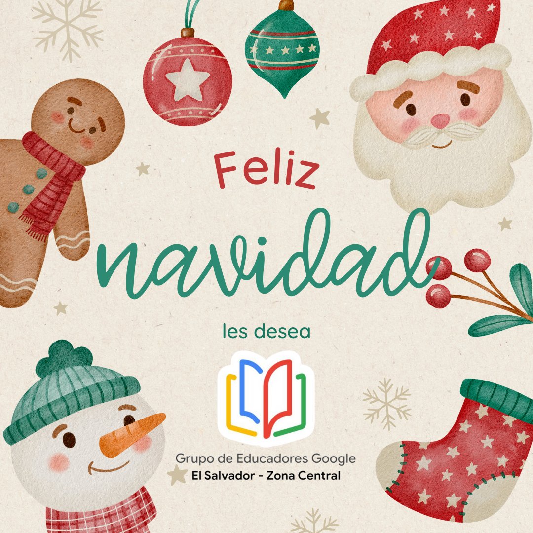 Feliz navidad a toda la comunidad de GEG El Salvador Zona Central

#geghispanoamérica #gegelsalvador #googleforeducation