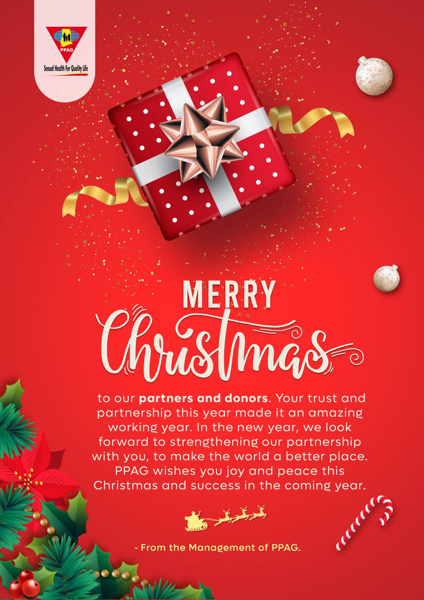 Merry Christmas to all our partners in the delivery of quality reproductive health information and services 🎄🎁!
May your heart be filled with joy, love, and peace. 

-From all of us at the Planned Parenthood Association of Ghana.