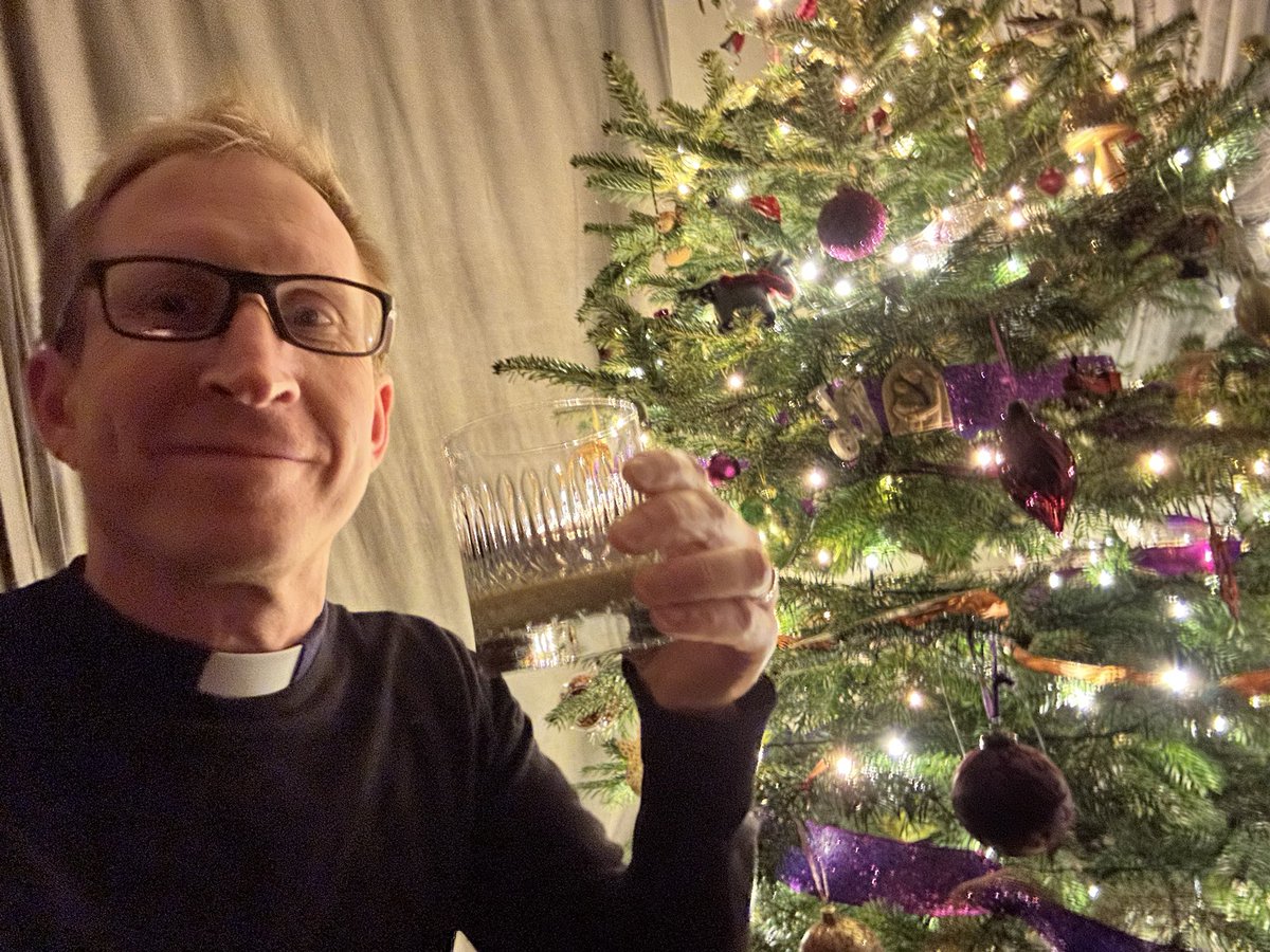 Happy Christmas everyone, especially those who have worked so hard to make Christmas services so memorable. 2 more to go! #clergymaltclub