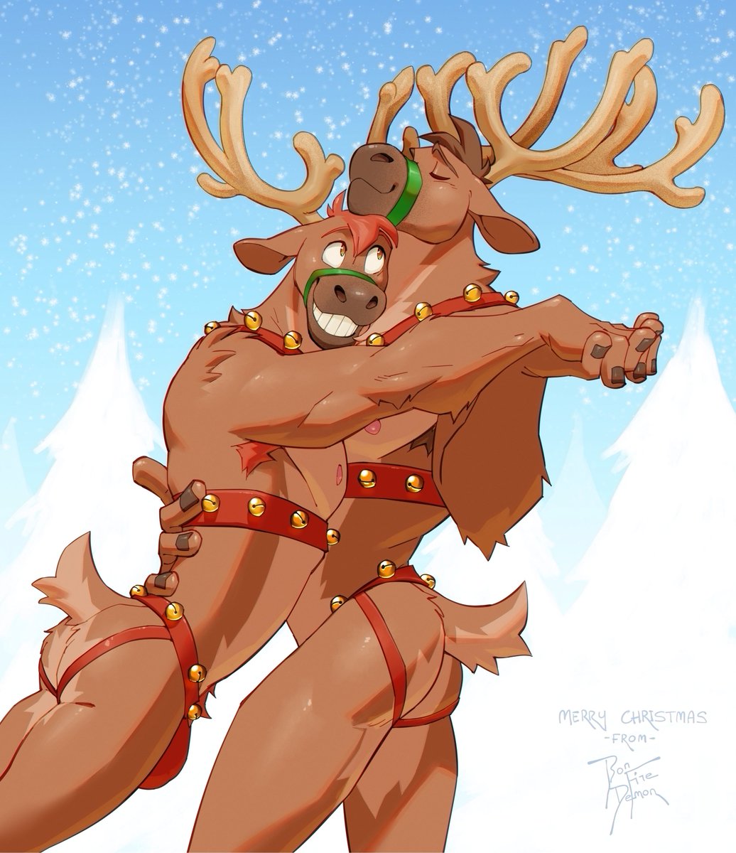 Merry Christmas!! No preview this time. Didn't feel right for the holiday 🎄

Wanted to do gay deer fanart 
The alts on the paid site are toggleable apparel and a big floppy deer dick 🦌