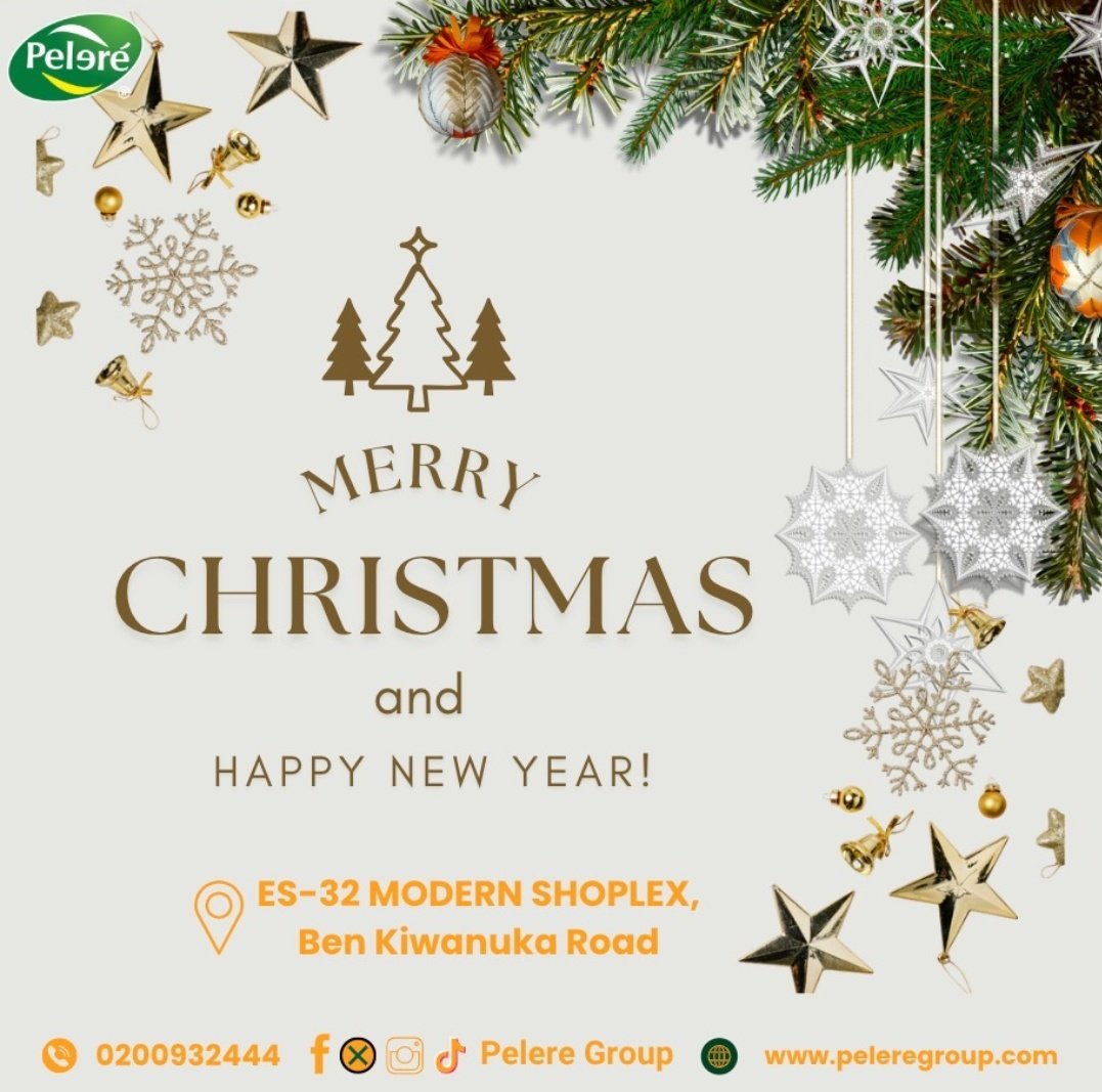 🎄 Merry Christmas from all of us at Pelere! 🎁 Glow this season with the best in natural hair and skincare. ✨ Let’s make this holiday magical, naturally! 🌟

#MerryChristmas 
#PelereGlow #NaturalBeauty #UgandanProducts #SustainableCare
#GlowWithPelere