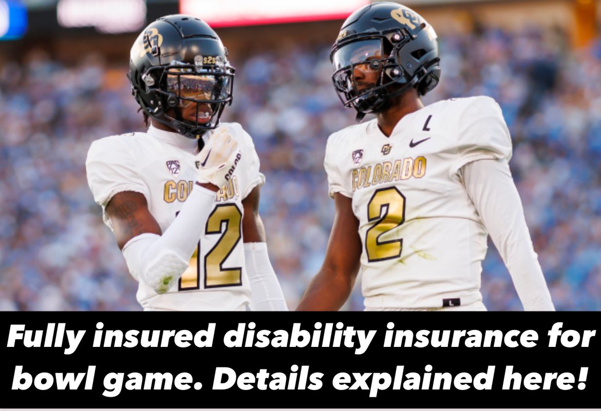 DarrellJonesRep's tweet image. If Shedeur Sanders were projected as a top-five NFL draft pick with a potential rookie contract of $30 million but suffered an injury dropping him to the third round (worth $6 million), a loss-of-value policy could cover the $24 million difference.