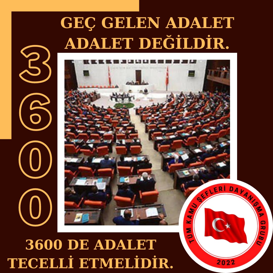 ➡️3600 ek gösterge arkasında mağduriyet bırakmıştır
➡️Kamunun bir kesimini mutlu eden, kalanları ayrıştıran bu düzenlemenin
➡️Devletin Verdiği Söz doğrultusunda 
➡️Kapsamı genişletilmeli, başta #TümKamuŞefleri olmak üzere hak sahiplerine yansıtılmalıdır.
<a href="/RTErdogan/">Recep Tayyip Erdoğan</a> <a href="/isikhanvedat/">Prof. Dr. Vedat Işıkhan</a>
