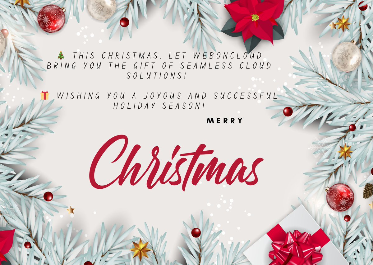 WebOnCloud's tweet image. 🎄 This Christmas, let WebOnCloud bring you the gift of seamless cloud solutions! From consulting to cost optimization, we’re here to make your business shine brighter than ever. 🎁 Wishing you a joyous and successful holiday season!

linkedin.com/posts/webonclo…