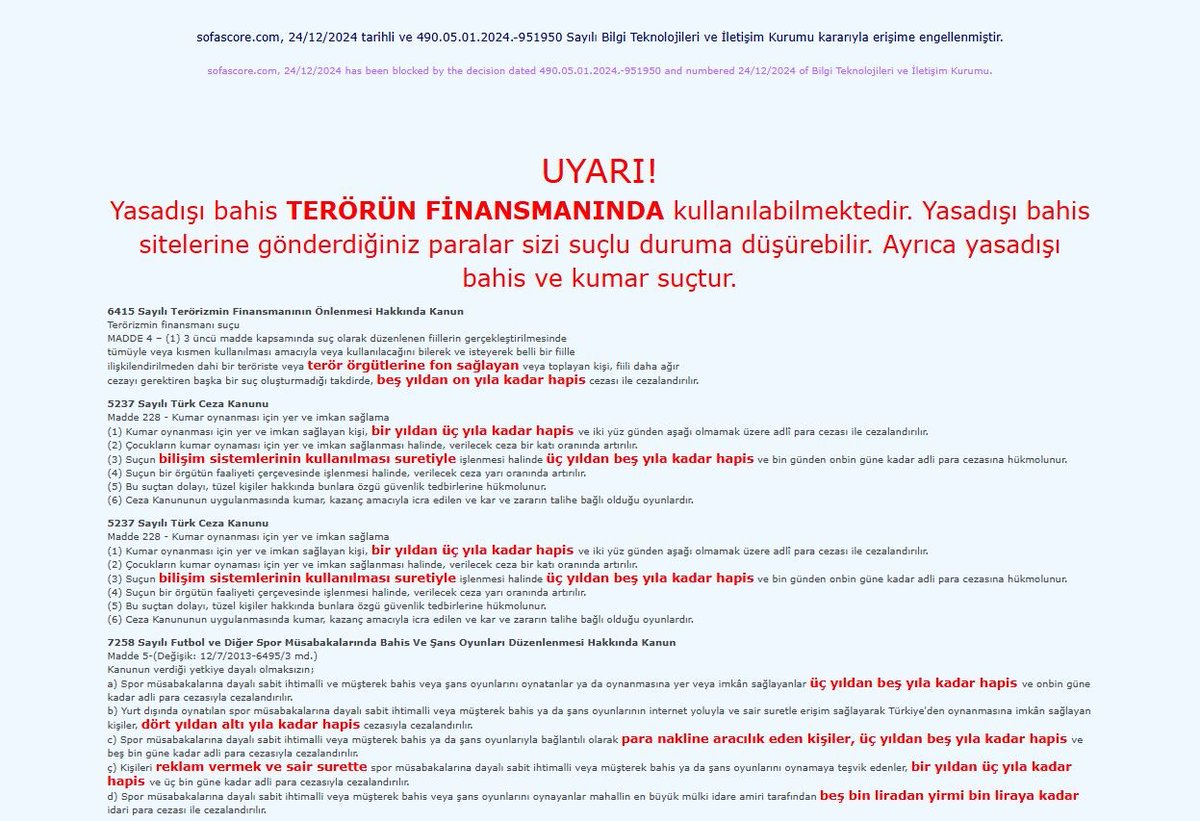 habercix_'s tweet image. Sofascore’a erişim engeli getirildi

Futbol başta olmak üzere spor içerikleri paylaşımları yapan #Sofascore’a Bilgi Teknolojileri Kurumu (BTK) tarafından #erişim #engeli getirildi.