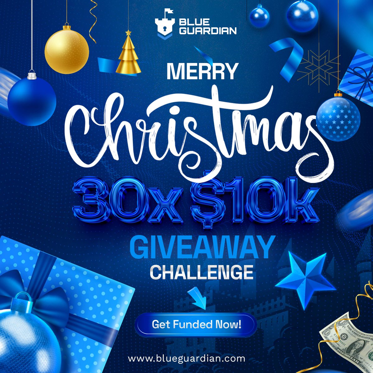 Merry Christmas! 🎄❤️

We're giving away 30 x $10,000 challenges to celebrate.

Share your Christmas wishes in the comments below. We'll choose 30 people in the next 24 hours. 🙏