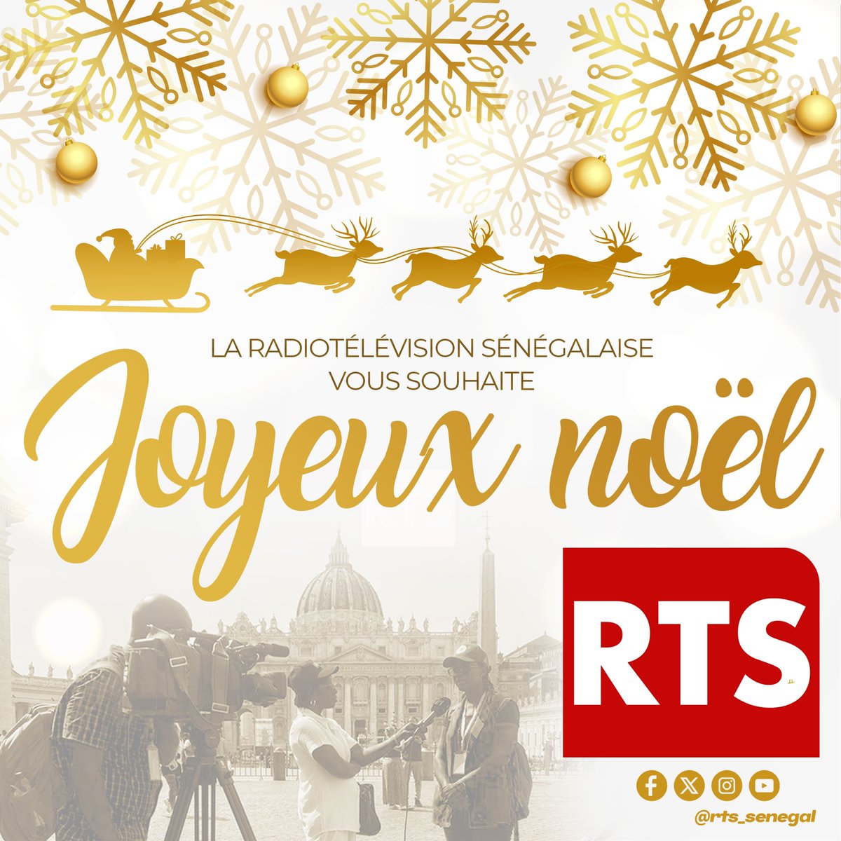 La RTS souhaite un joyeux Noël à toute la communauté chrétienne. Que cette fête soit remplie de paix, de joie et de moments précieux avec vos proches🎄🎁