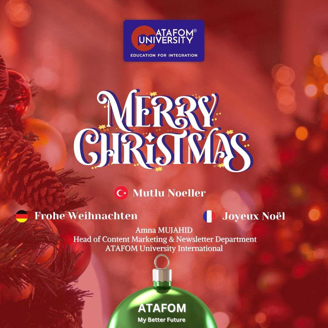 ATAFOMUni's tweet image. 🎄✨ Merry Christmas from ATAFOM University! ✨🎄

May this festive season bring joy, warmth, and endless opportunities for a brighter future. 🌟

Follow us for more updates and celebrations! 🎉

#MerryChristmas #ATAFOMUniversity #EducationForIntegration #HolidaySeason…