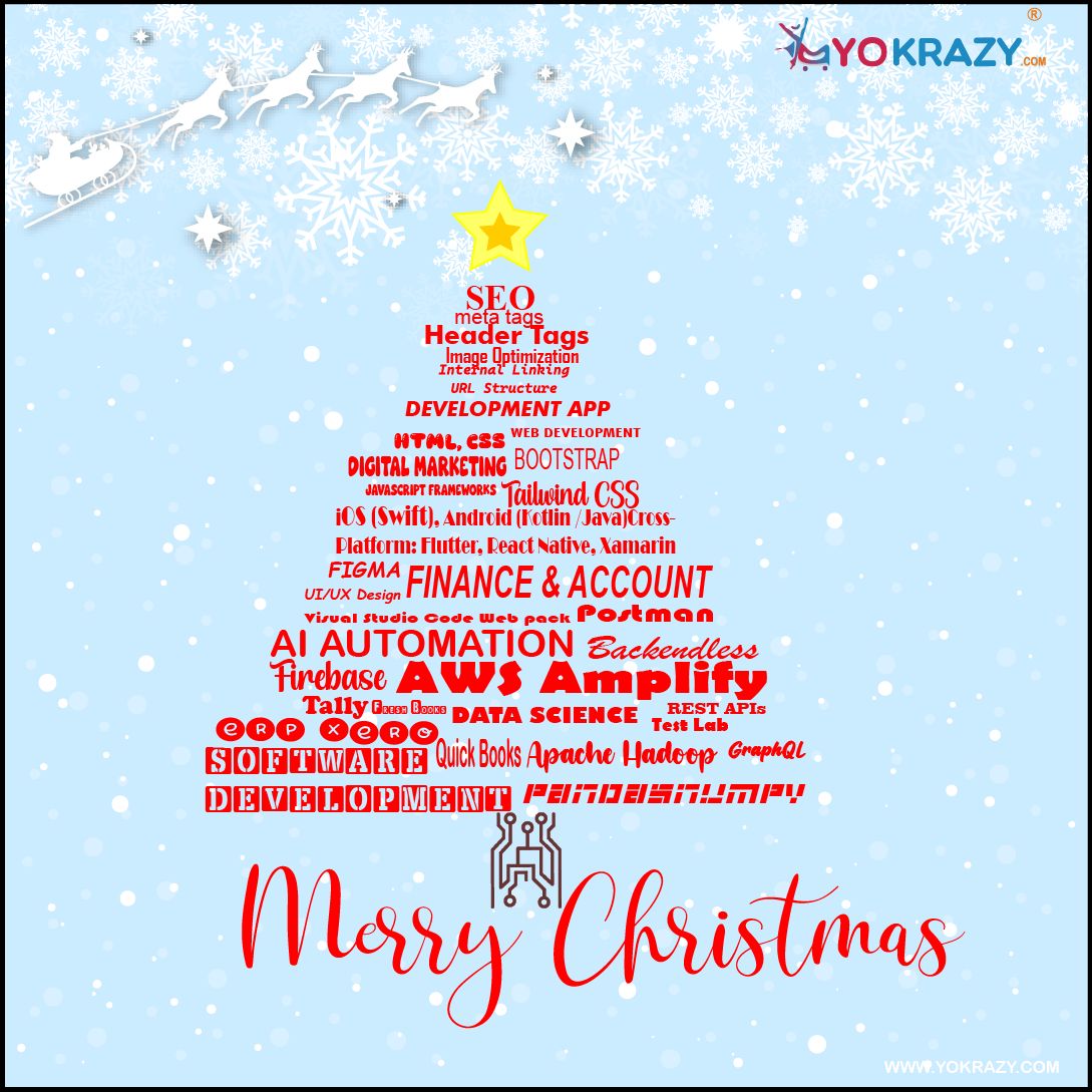 YoKrazyIndia's tweet image. Shaping skills like a Christmas tree, where every branch of knowledge lights the way to success! 🎄✨ Merry Christmas to all learners, innovators, and dreamers! 🚀🎅 

#MerryChristmas 🎄 #DigitalSkills 🌟 #TechTree 💻 #Innovation ✨  #SkillUp 🚀 #Automation #ChristmasVibes 🎅