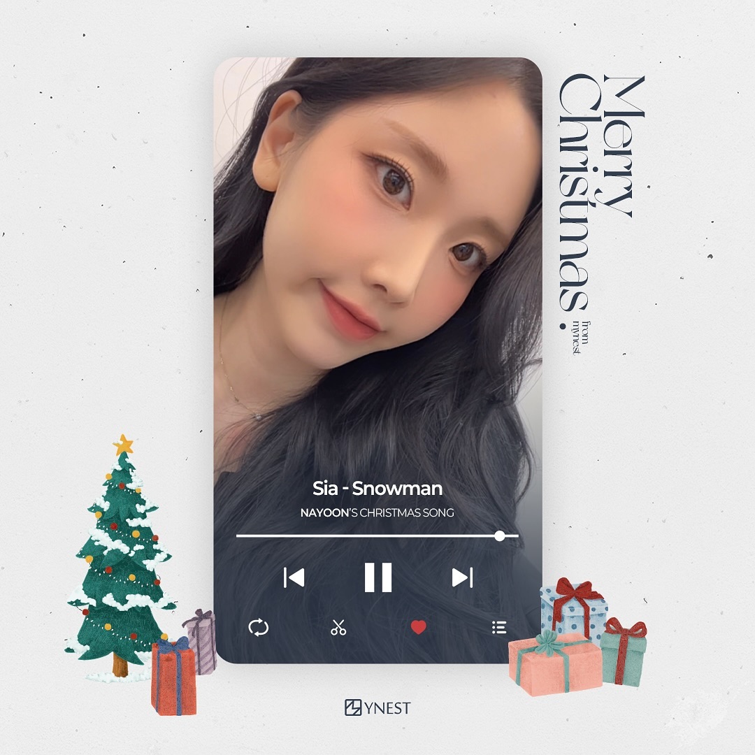 Momoraz_MMLD's tweet photo. Instagram update #NAYUN 2024.12.25

"MYNEST ✖️ CHRISTMAS

🎄Merry Christmas🎄
마이네스트 배우들이 추천하는
크리스마스에 듣기 좋은 음악과 함께
사랑하는 사람들과
따뜻하고 행복한 크리스마스 보내세요❤️
⠀
#2024 #메리크리스마스
#마이네스트 #Mynest
#Mynestcompany"

© mynest.official https://t.co/W0lrA8zY3Q