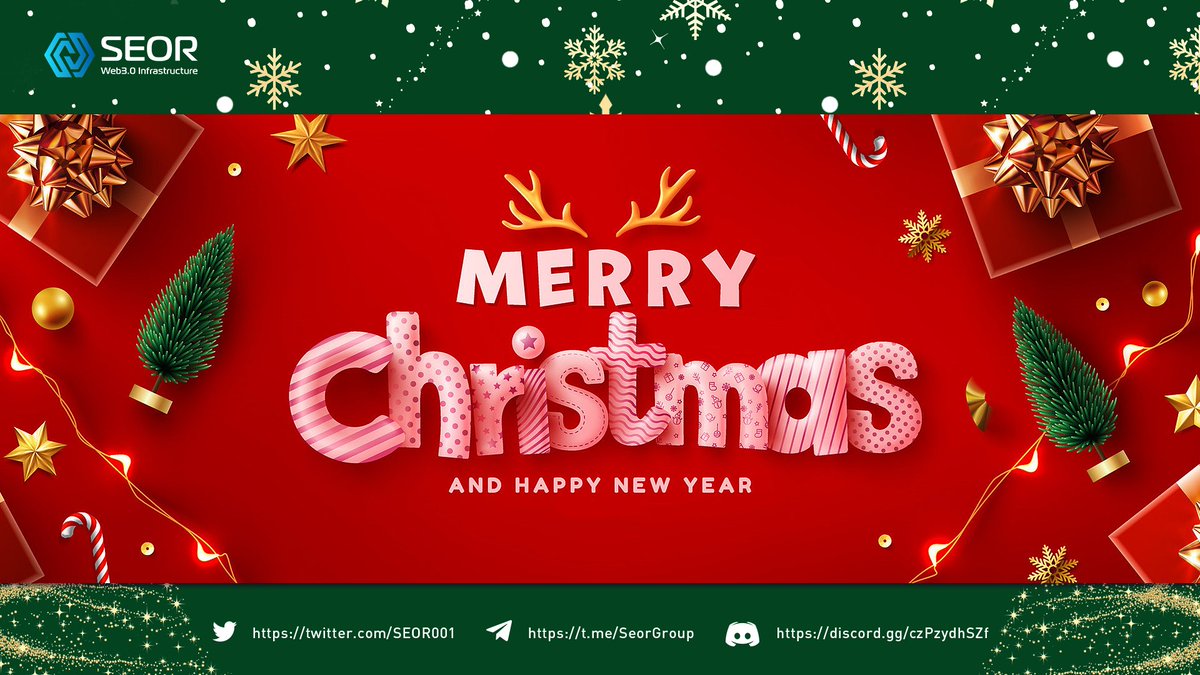 Merry Christmas! Let's continue to build a decentralized future with #SEOR.

#SEOR #Web3 #MerryChristmas