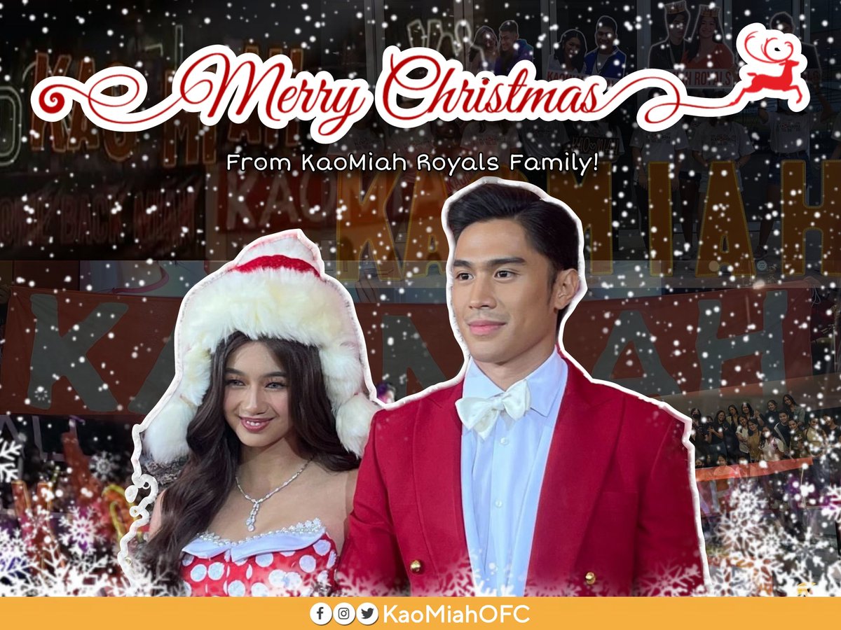 From KaoMiah Royals Family to yours, Merry Christmas!🧡🎄

#KaoMiah #KaoriOinuma #JeremiahLisbo