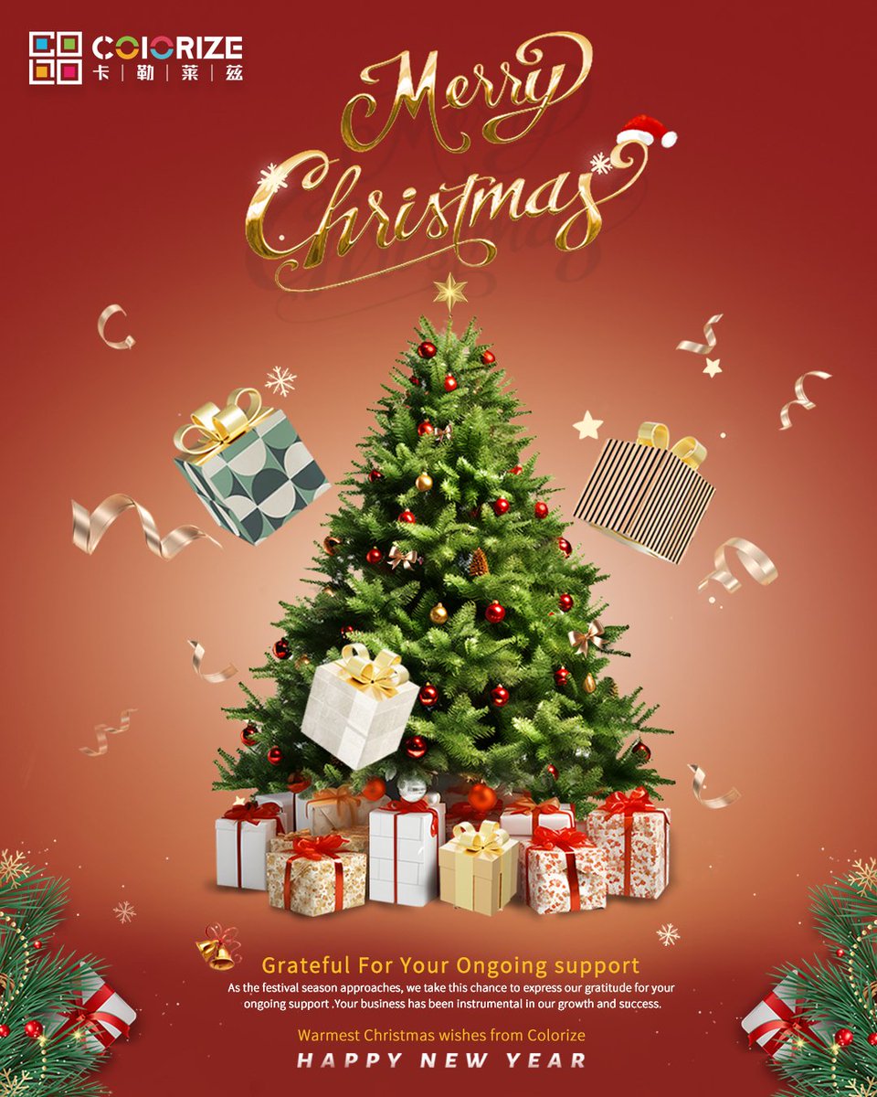 fscolorize's tweet photo. Merry Christmas from Colorize! 
May this Christmas bring warmth, joy, and beautiful moments to you and your loved ones. Here’s to a new year filled with hope, success, and plenty of new opportunities! https://t.co/gO9kJ36hrl