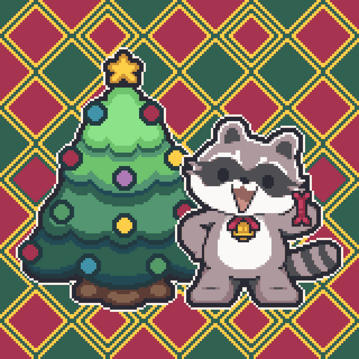 KmoonMeng's tweet image. Merry Christmas #ドット絵 #pixelart #aseprite
