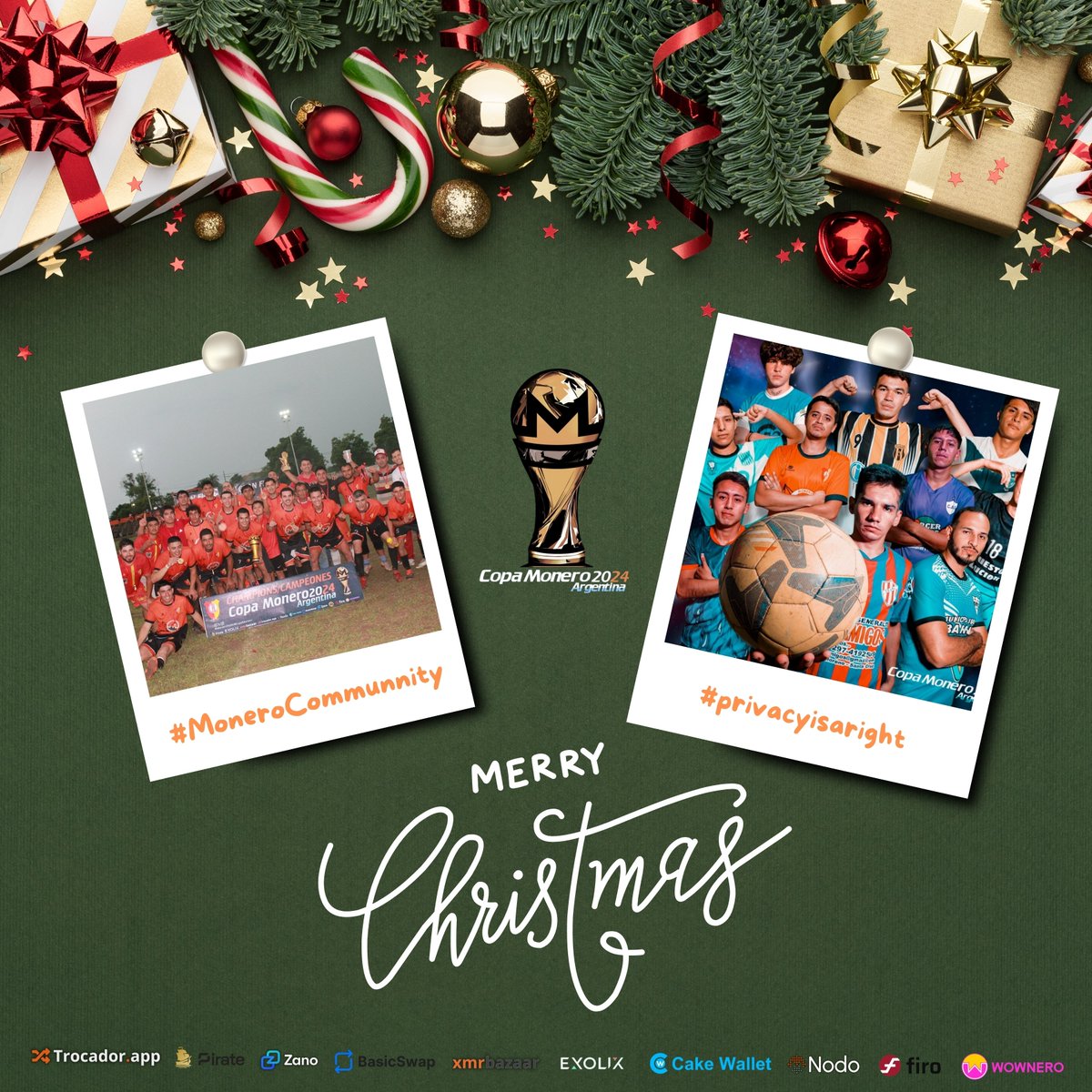 Merry Christmas to the entire privacy and freedom community, from the first 100% fungible digital cash sporting and street event. 🎄🕊️🎉🥳🧡

#adoption #privacy #economycircular #monerotopia #monerotalk #monero #privscyisaright