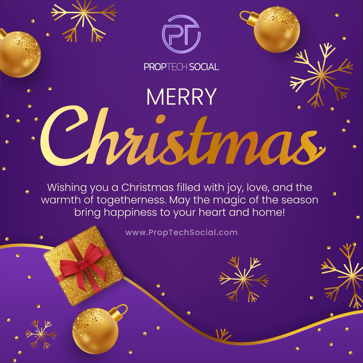 PropTechsocial's tweet image. 🎄✨ Merry Christmas from PropTechSocial! ✨🎄

Wishing you and your loved ones a season filled with joy, love, and the warmth of togetherness. May the magic of Christmas bring happiness to your heart and home! 🎁

Visit : PropTechSocial.com

#MerryChristmas #PropTechSocial