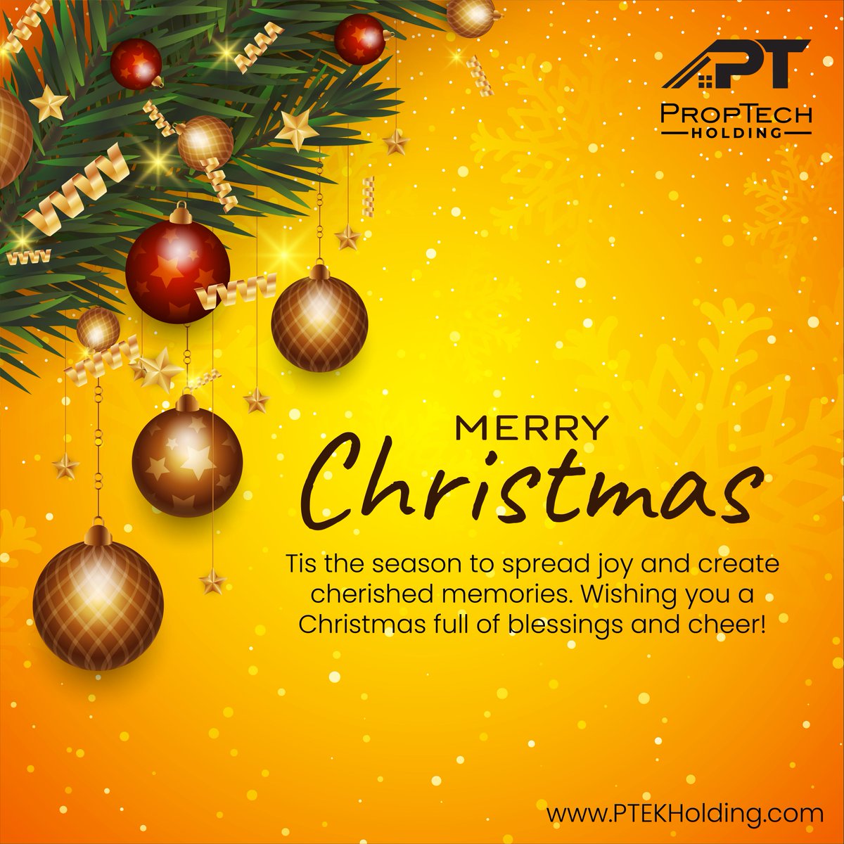 PtekHolding's tweet image. 🎅✨ Merry Christmas from PropTech Holding! 🎄

May your holiday season be filled with joy, blessings, and cherished memories. 🌟
Warm wishes to you and your loved ones! ❤️ 

[buff.ly/3VJvBcv]

#MerryChristmas #HolidaySeason #PropTechHolding #SpreadJoy #BlessingsAndCheer