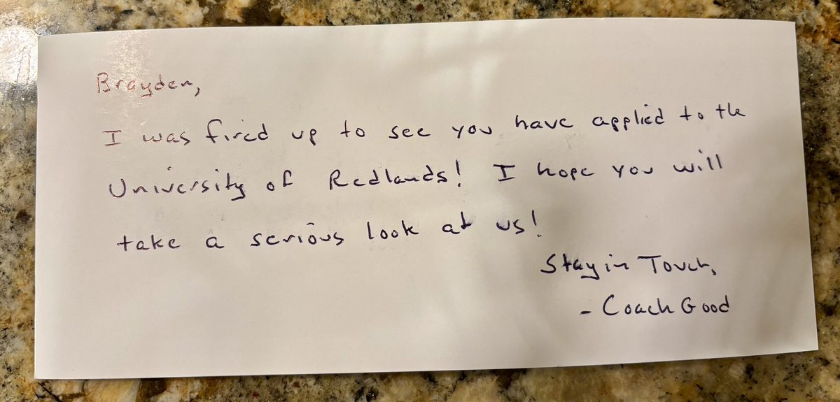 Thank you <a href="/UR_CoachGood/">Jim Good</a> for the kind letter