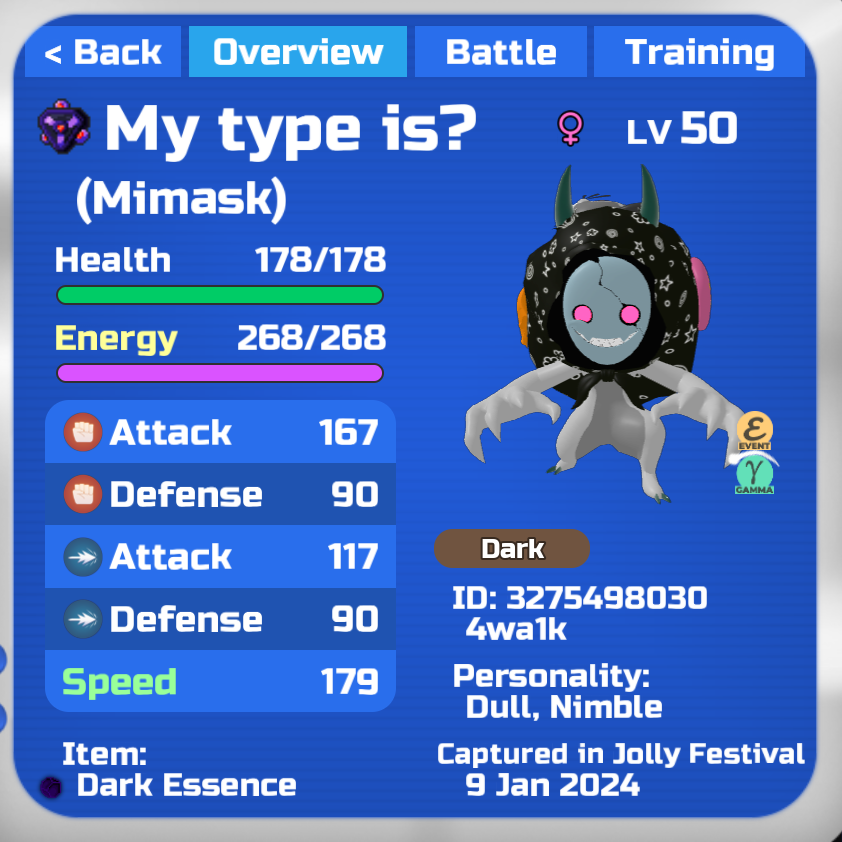SamiyaanO's tweet photo. Merry Xmas to those celebrating it!
To celebrate, I will be giving away a Gamma Mimask!
To enter, simply:
Like + Retweet

Giveaway will end on Jan 5th.
#LoomianLegacy https://t.co/lDes1Vibgk