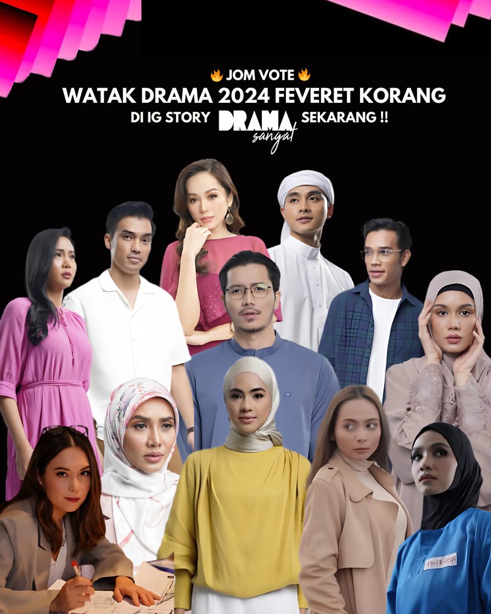 ‼️ PERHATIAN! ‼️

2024 dah nak habis ni, gais. Haaa jom la vote karakter drama-drama meletop dan best yang korang suka sepanjang 2024 ni!🔥 Cepatttt, jom ramai-ramai vote dekat poll di IG Story Drama Sangat sekarang tau!  ⬇️

instagram.com/stories/dramas…

#DramaSangat 
#tv3malaysia